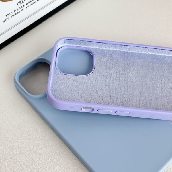 Capinha Capa Para iPhone 14/14 Pro/14 Pro Max/14 Plus Protetora de Silicone Aveludada - Image 2