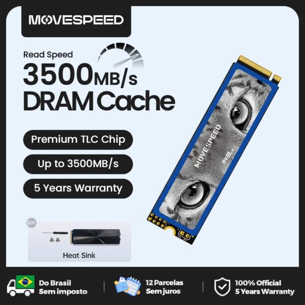 Movespeed 3500 mb/s ssd nvme m.2 2280 - Image 2
