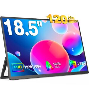 UPERFECT 18,5 polegadas IPS Monitor LCD com taxa de atualização de 120Hz 1080p
