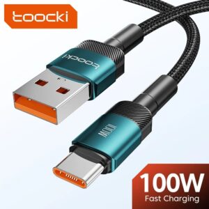 Toocki USB Tipo C Cabo de carregamento rápido USB A PARA C 2 metros