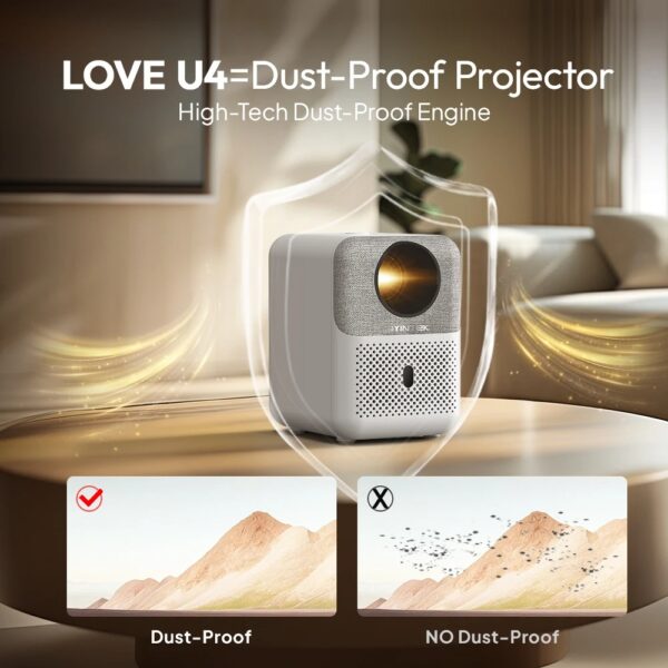 BYINTEK LOVE U4 Smart Mini Projetor - Image 2