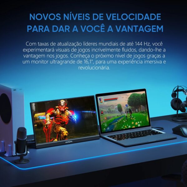Novo ARZOPA 16.1 polegada 144Hz - Image 2