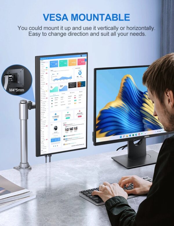 UPERFECT 18,5 polegadas IPS Monitor LCD com taxa de atualização de 120Hz 1080p - Image 4
