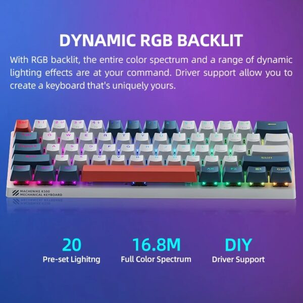 Machenike K500-B61 Mini Teclado Mecânico - Image 6