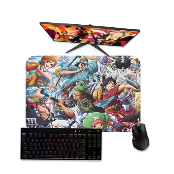 Mouse Pad Gamer - One piece Tripulação 1 - Mousepad Grande 90x40 80x40 60x40 70x30 - Image 4
